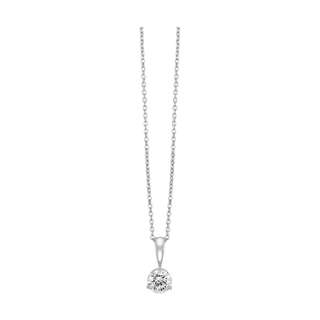 14Kt White Gold Diamond 1/2Ctw Pendant