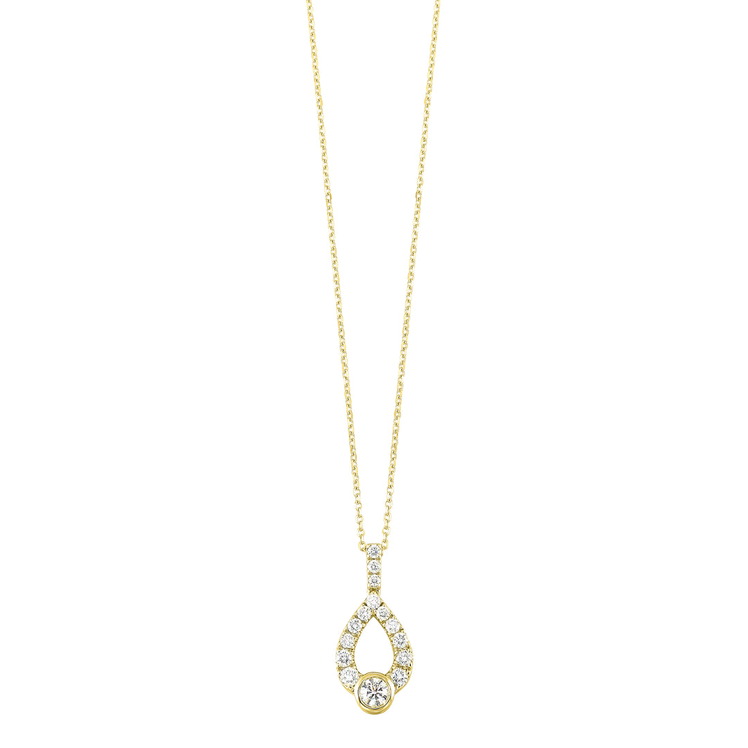 14Kt Yellow Gold Diamond 1Ctw Pendant
