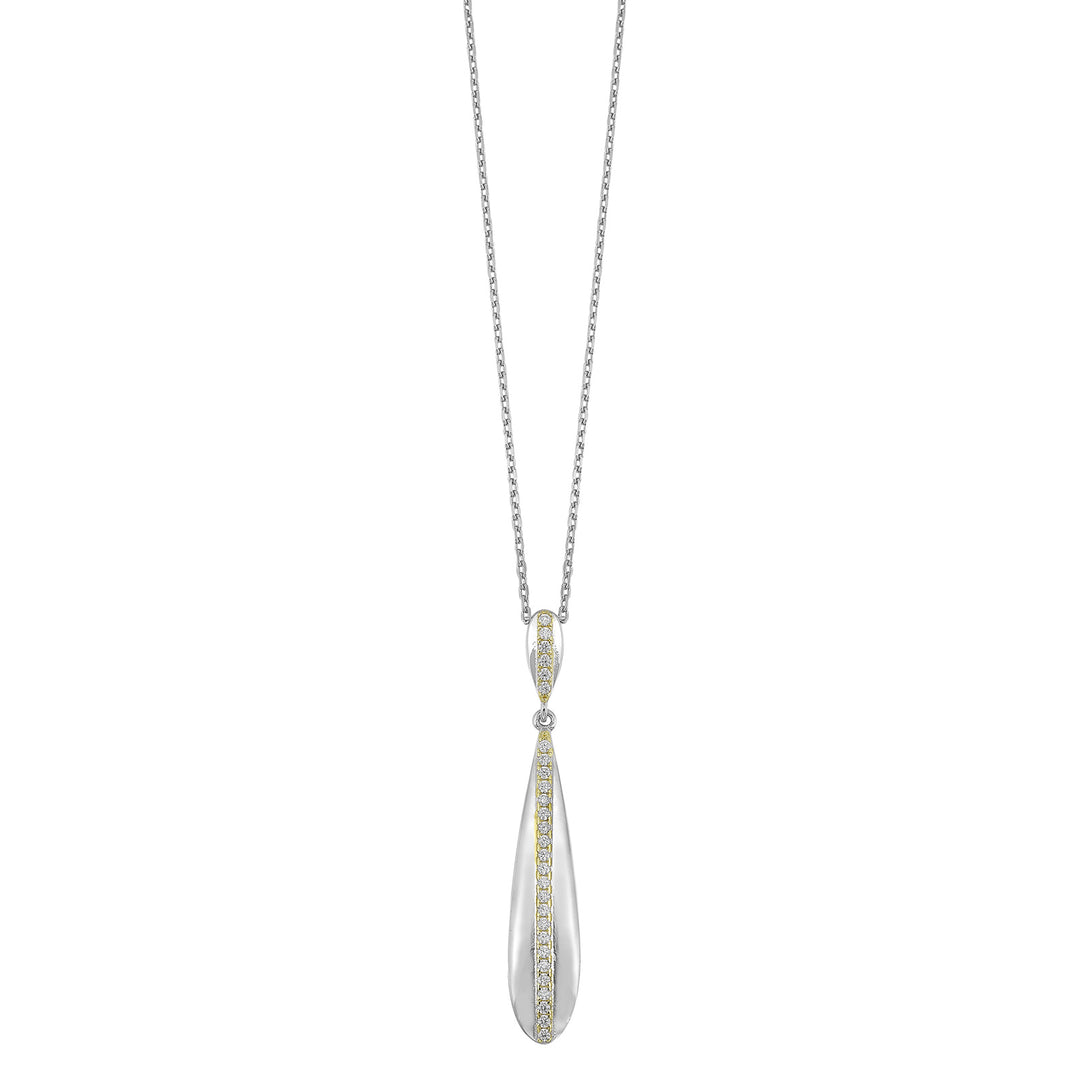 Silver White Yellow Pendant