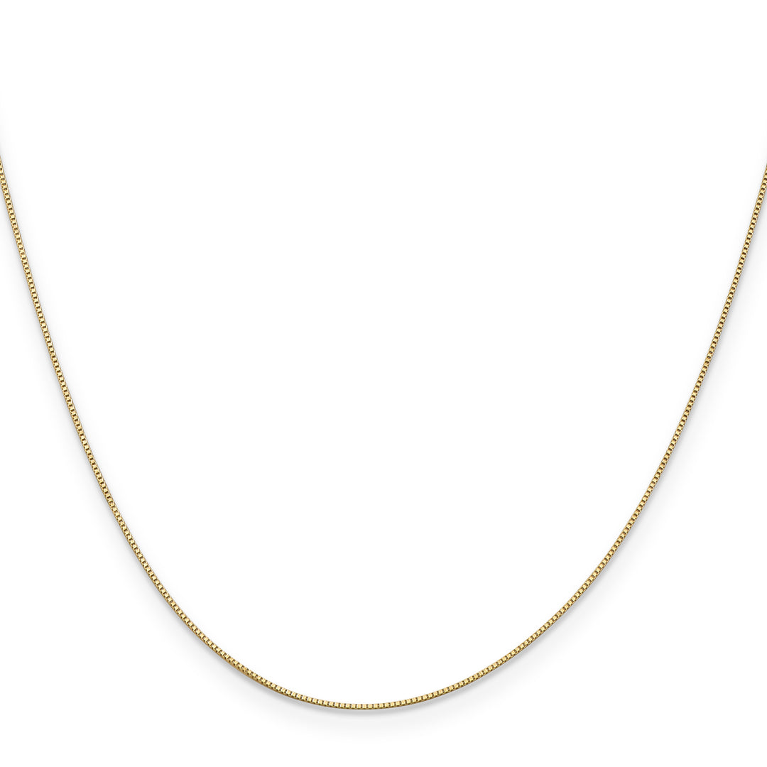 14k .5mm Box with Spring Ring Clasp Chain