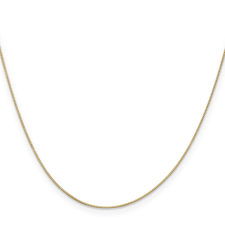 14k .5mm Box with Spring Ring Clasp Chain
