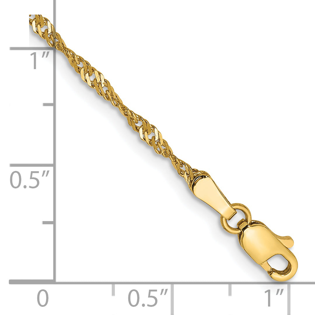 14k 1.70mm Singapore Chain