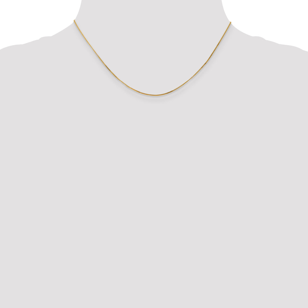 14k .9mm Curb Pendant Chain