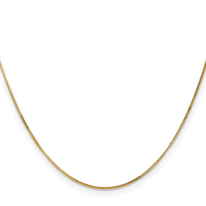 14k .9mm Curb Pendant Chain