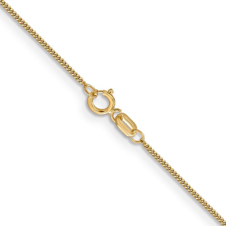 14k .9mm Curb Pendant Chain