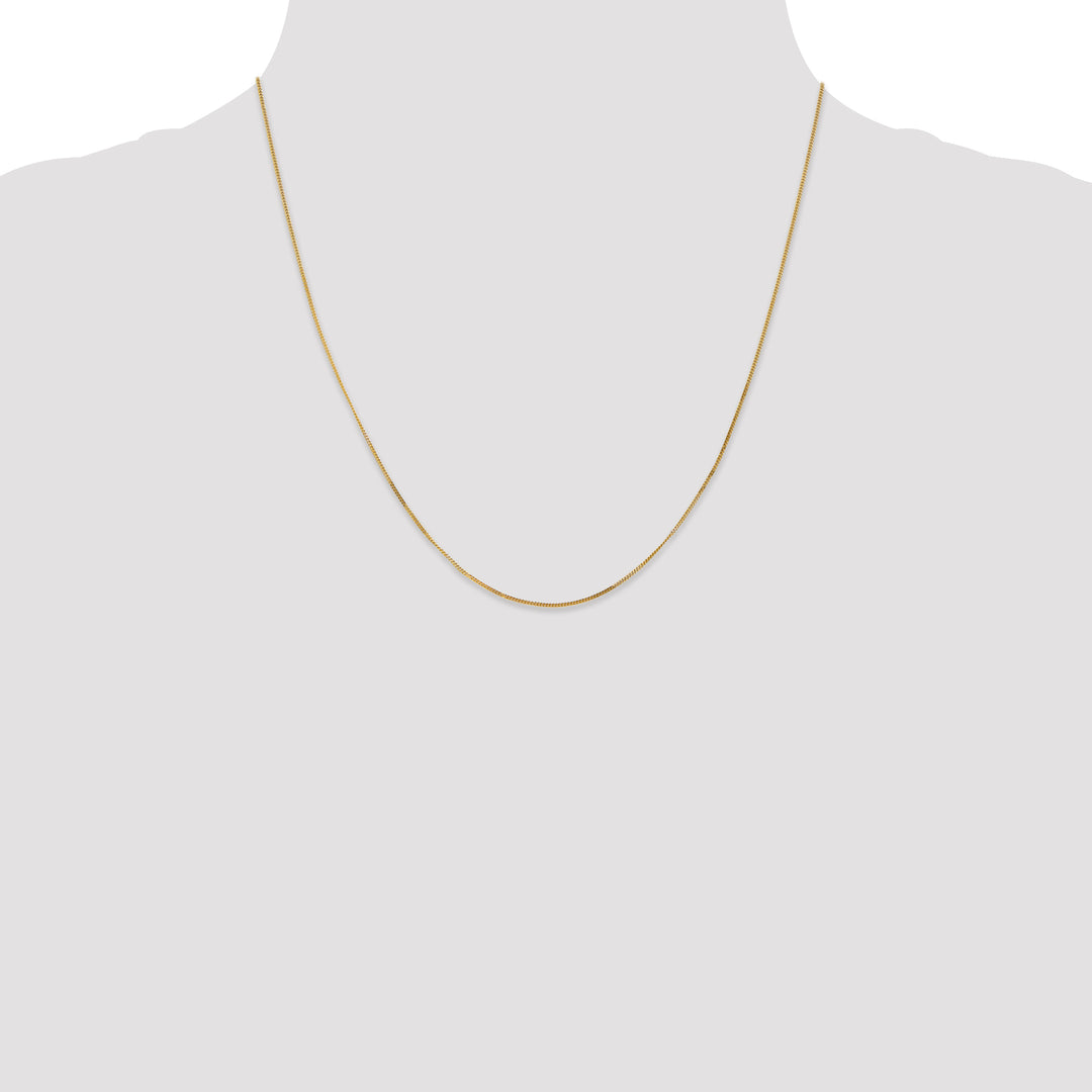 14k .9mm Curb Pendant Chain