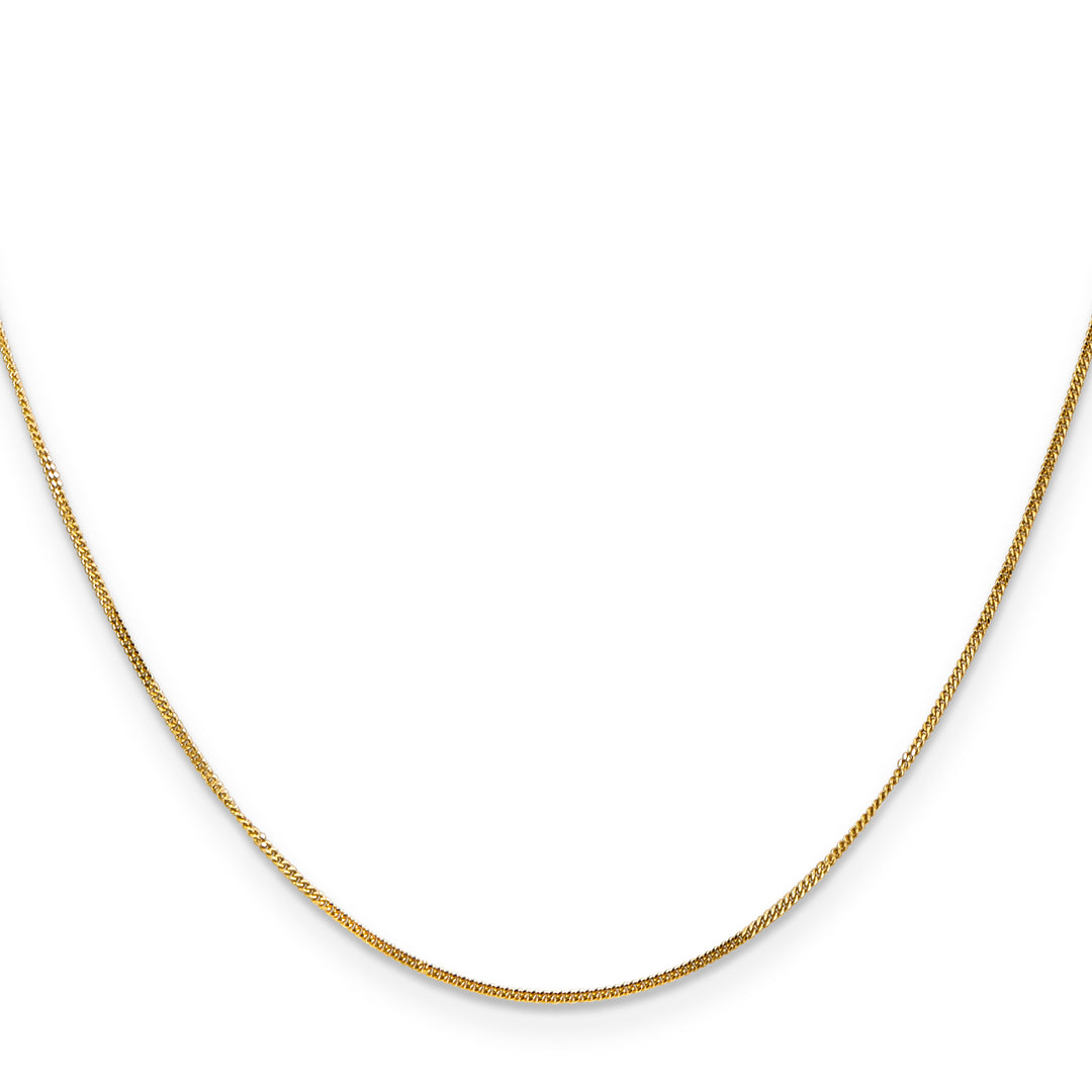 14k .9mm Curb Pendant Chain
