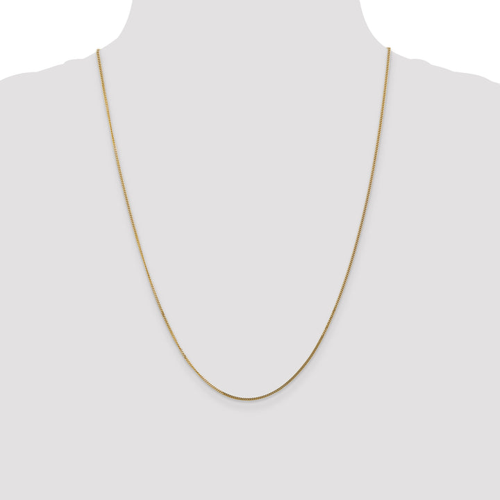 14k 1.3mm Curb Pendant Chain