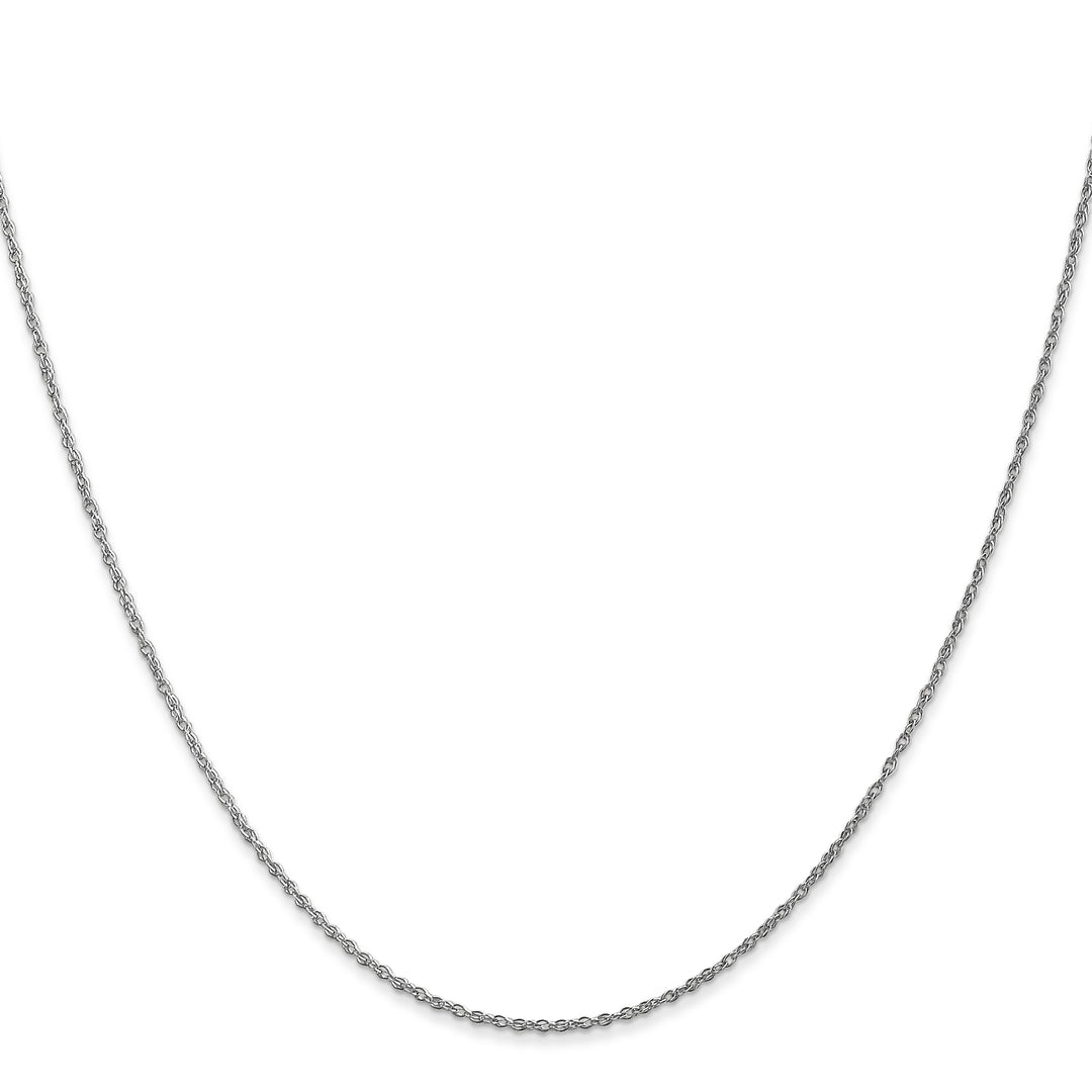 14k WG .8mm Polished Light Baby Rope Chain