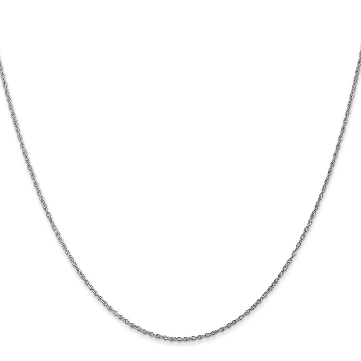 14k WG .8mm Polished Light Baby Rope Chain