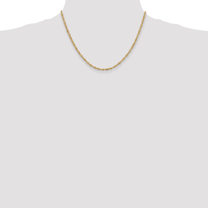14k 2mm Singapore Chain