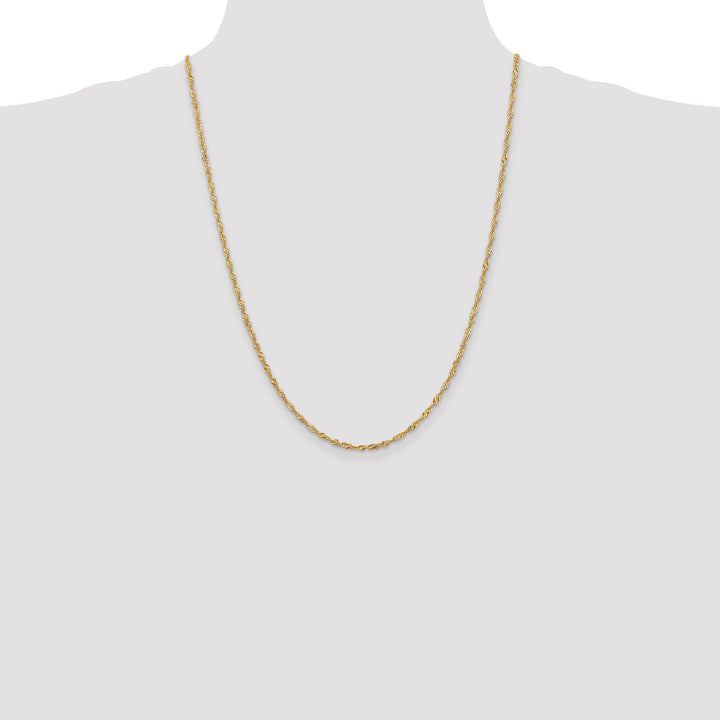 14k 2mm Singapore Chain