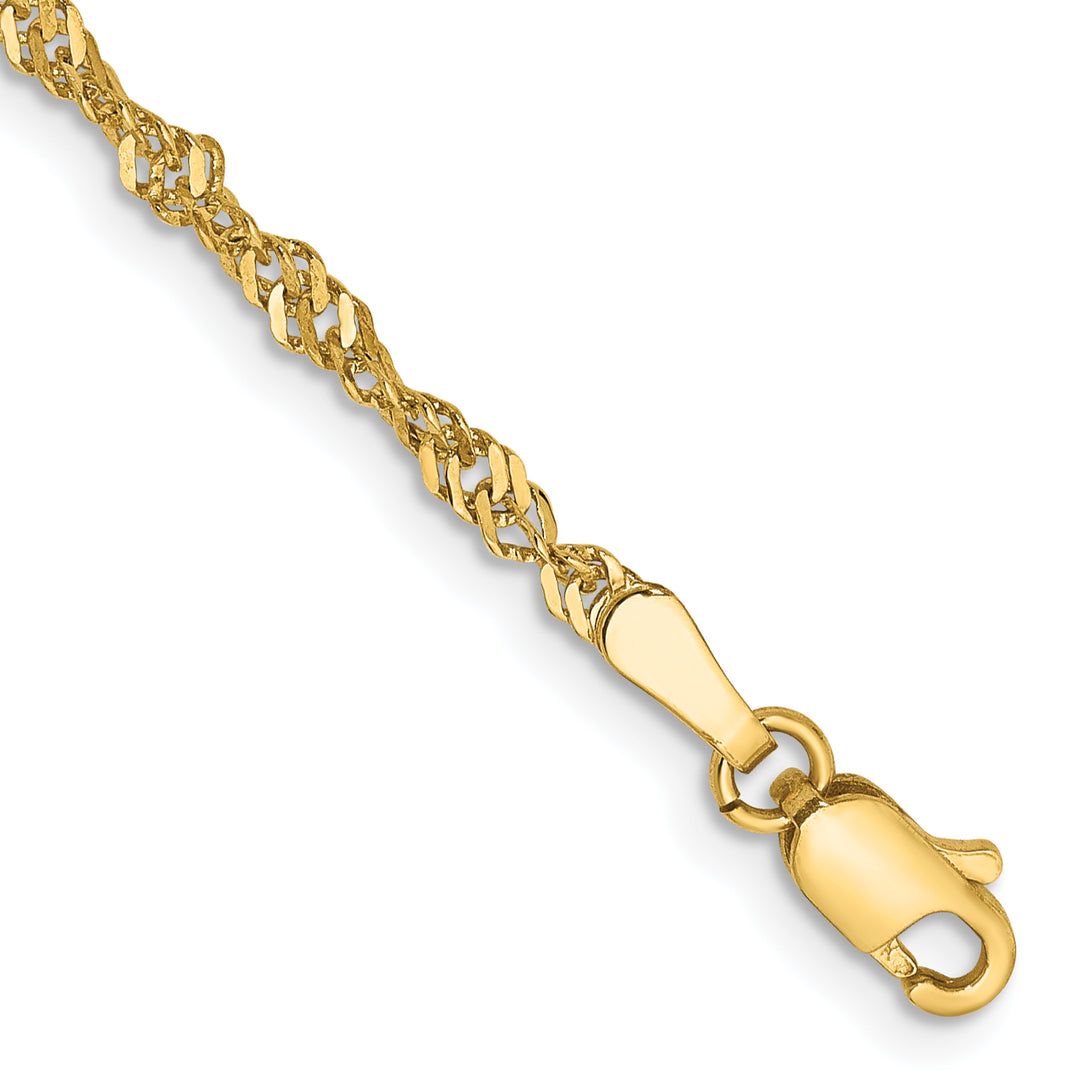 14k 2mm Singapore Chain