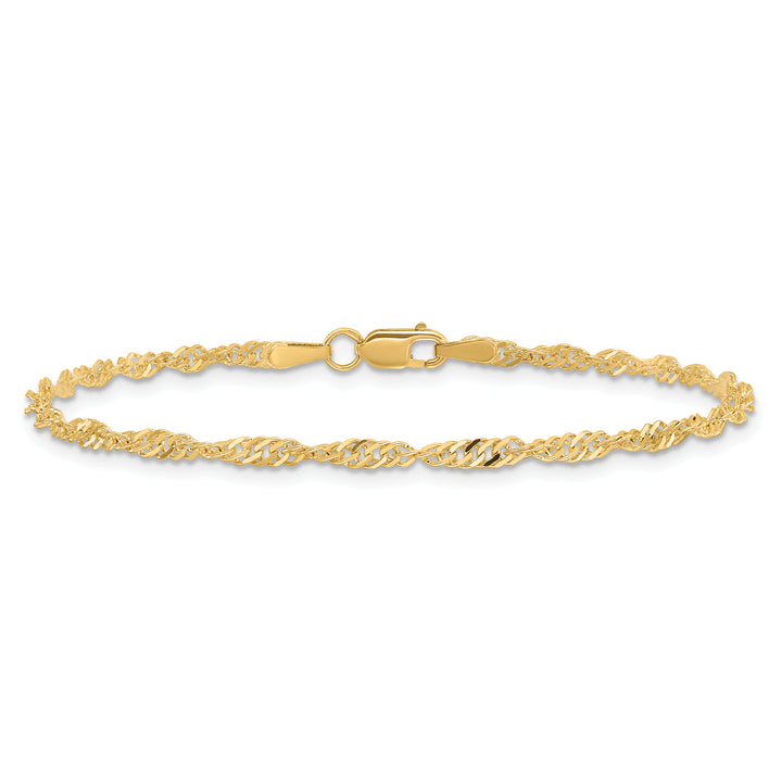 14k 2mm Singapore Chain