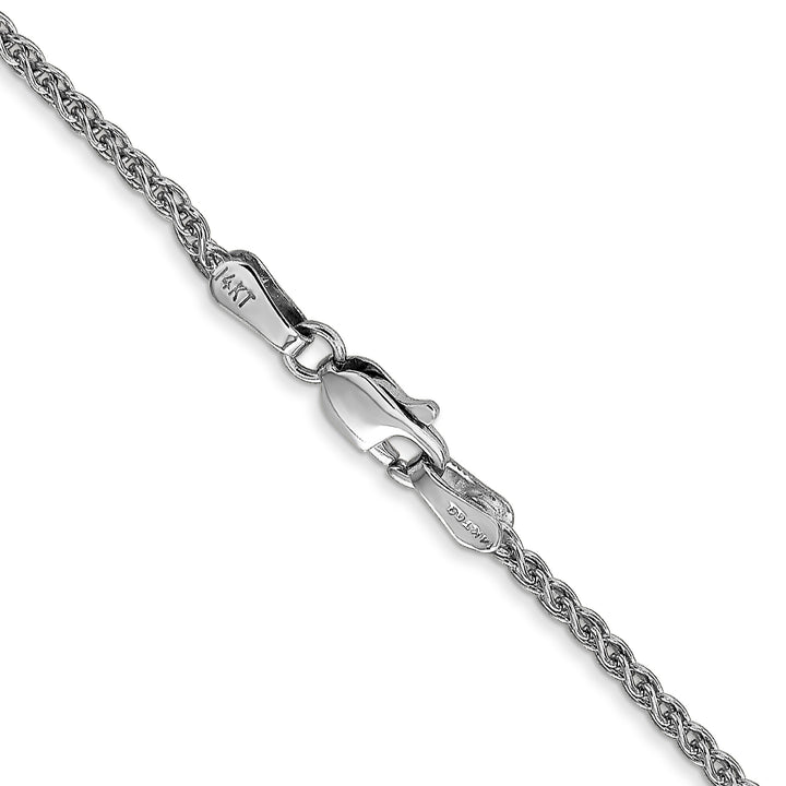 14k White Gold 1.7mm Spiga Chain