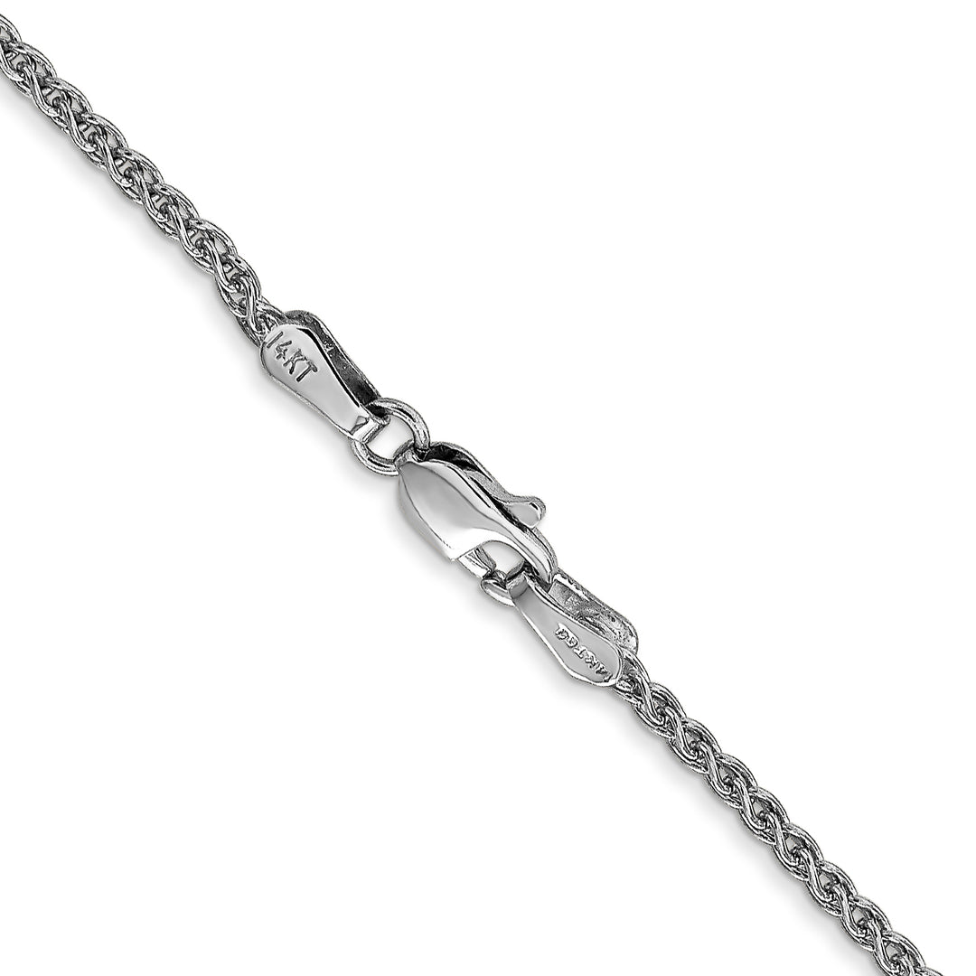 14k White Gold 1.7mm Spiga Chain