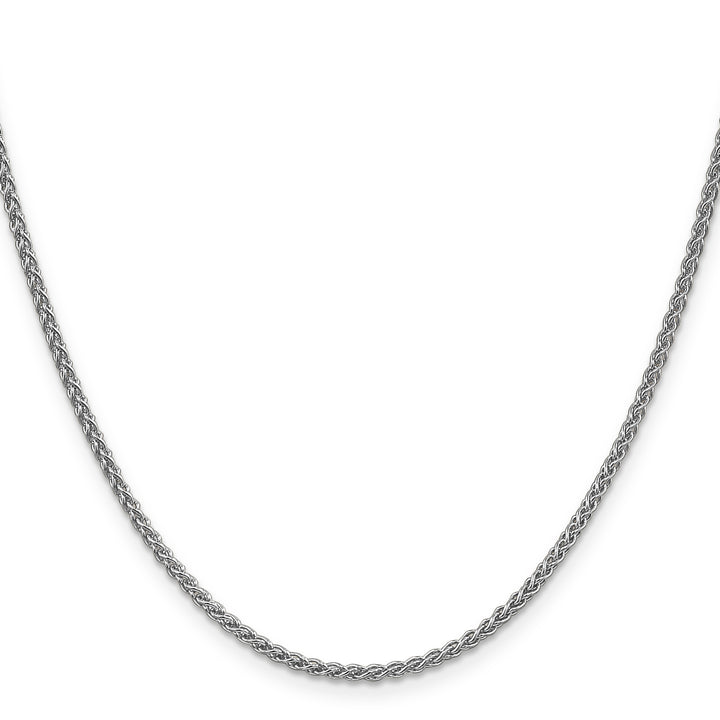 14k White Gold 2.1mm Spiga Chain