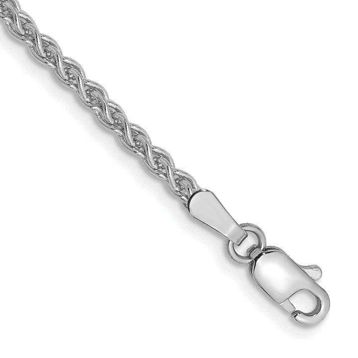 14k White Gold 2.1mm Spiga Chain