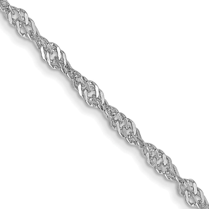 14k WG 1.4mm Singapore Chain