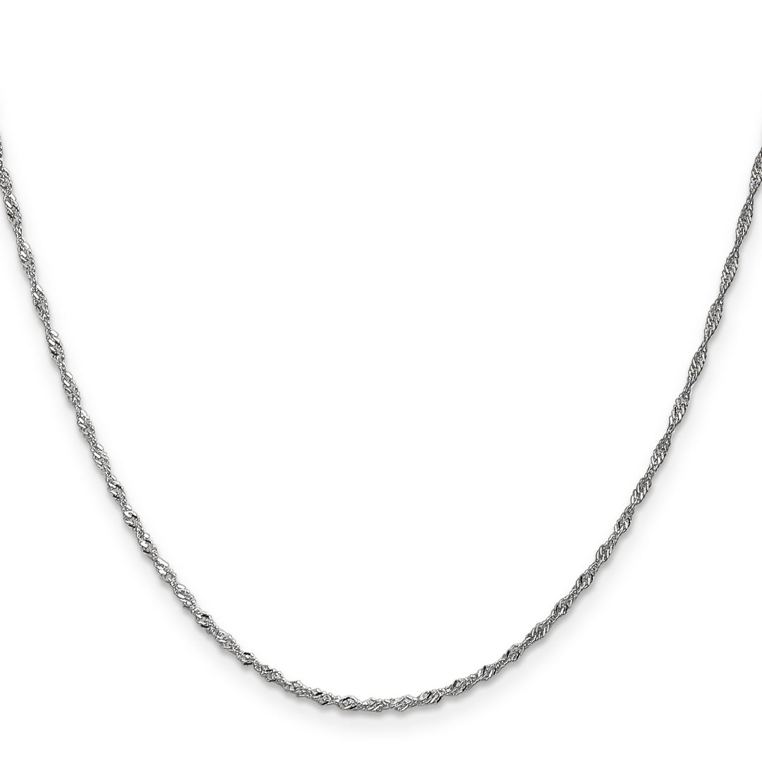 14k WG 1.4mm Singapore Chain