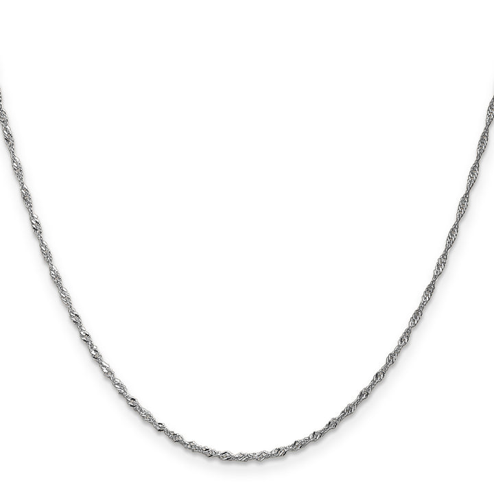 14k WG 1.4mm Singapore Chain
