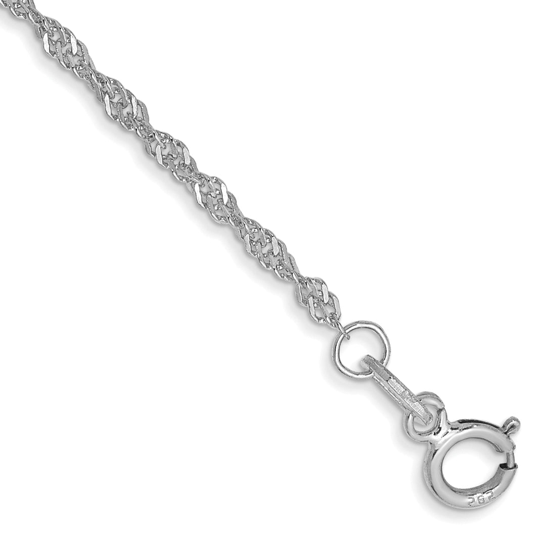 14k WG 1.4mm Singapore Chain
