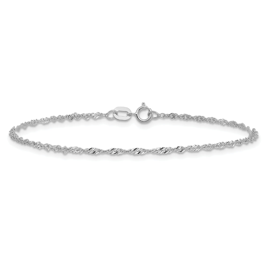14k WG 1.4mm Singapore Chain