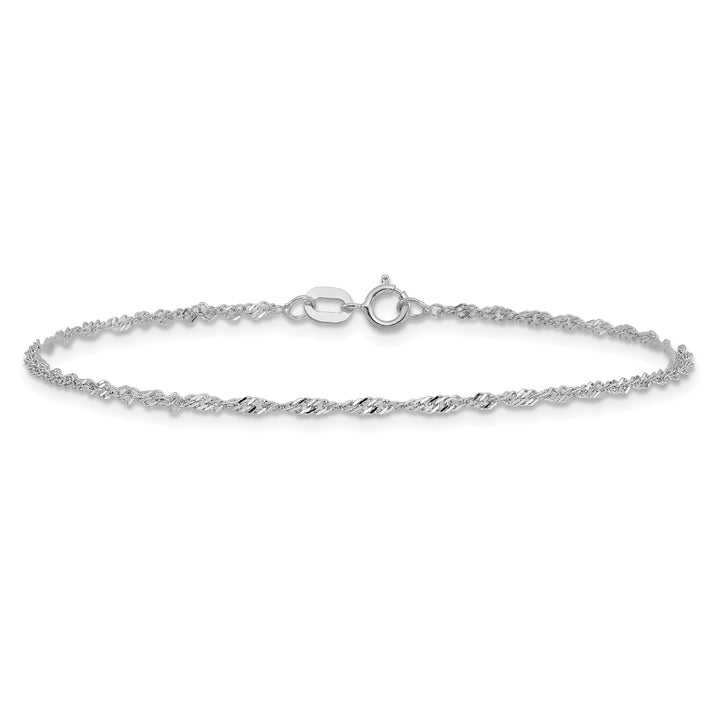 14k WG 1.4mm Singapore Chain