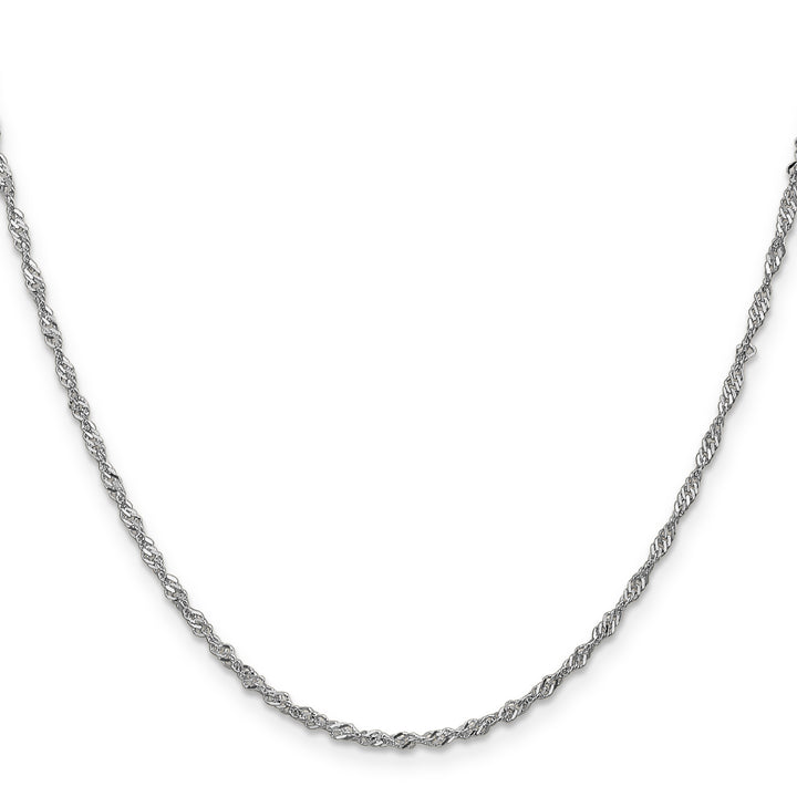 14k WG 1.7mm Singapore Chain