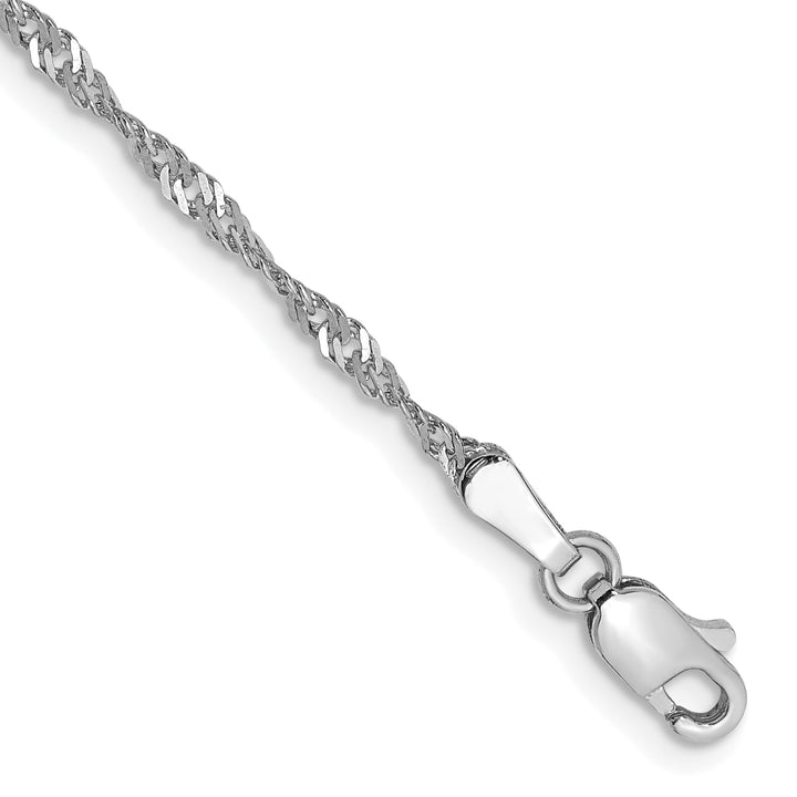 14k WG 1.7mm Singapore Chain
