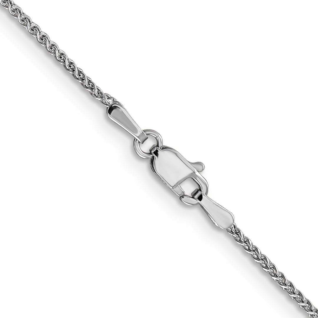14k White Gold 1.25mm D/C Spiga Chain