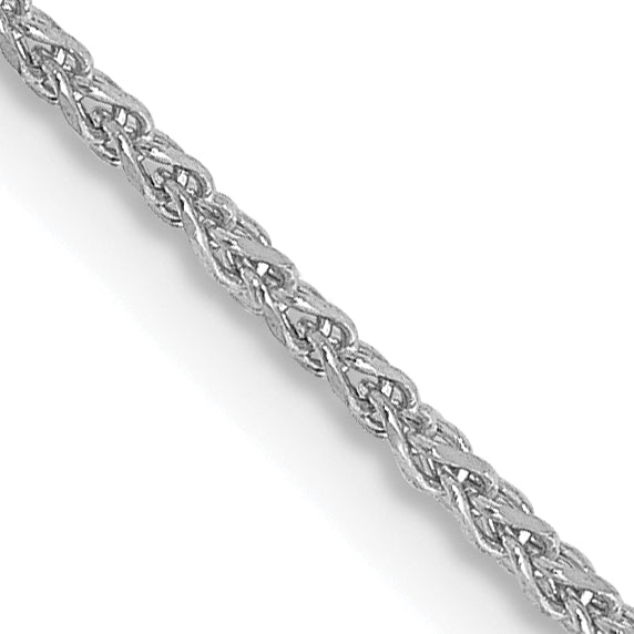14k White Gold 1.25mm D/C Spiga Chain