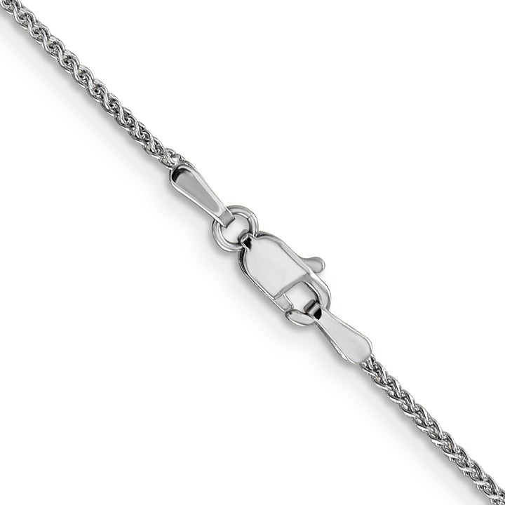 14k White Gold 1.25mm D/C Spiga Chain