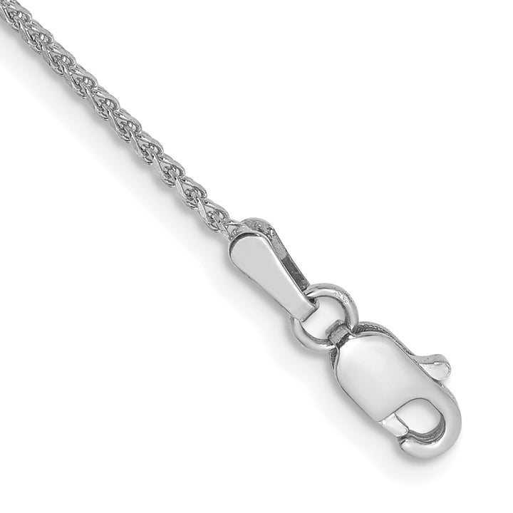 14k White Gold 1.25mm D/C Spiga Chain
