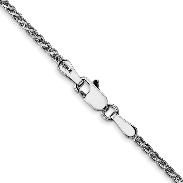 14k White Gold 1.7mm D/C Spiga Chain