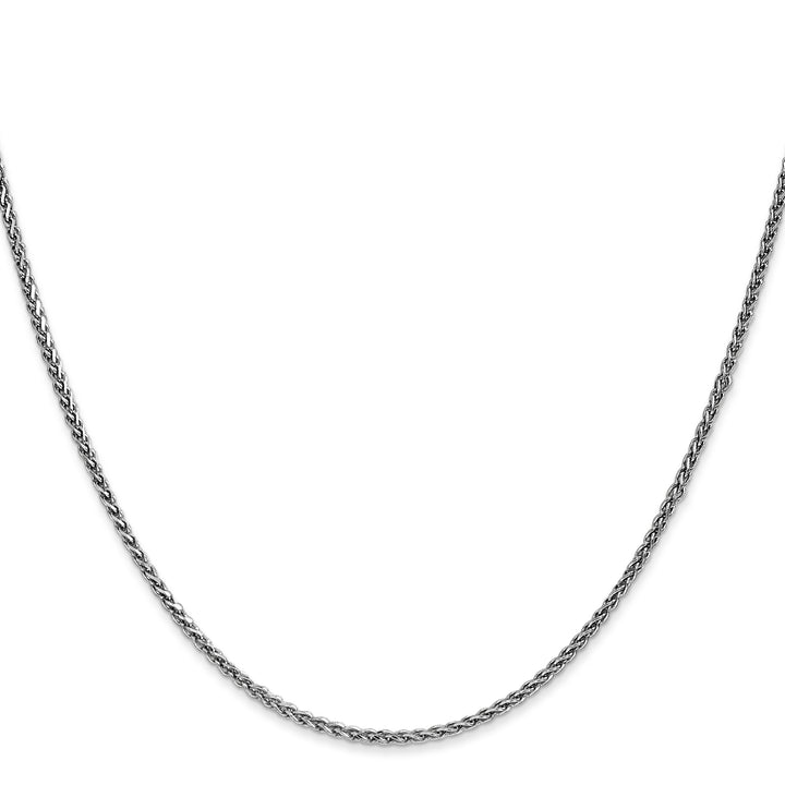 14k White Gold 1.7mm D/C Spiga Chain