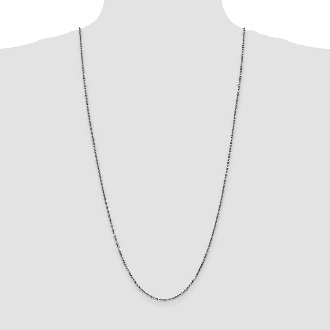 14k White Gold 1.7mm D/C Spiga Chain