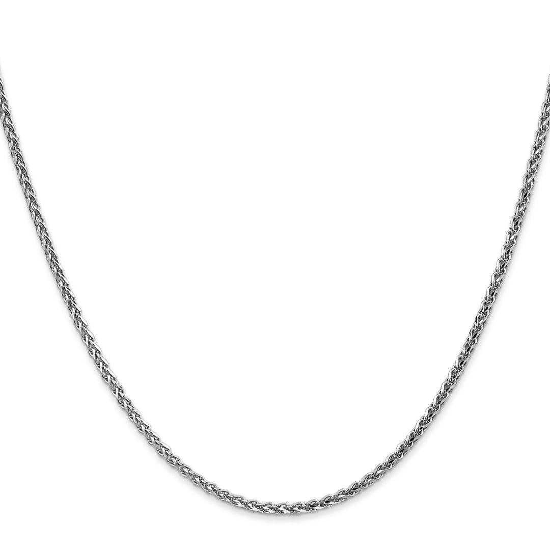 14k White Gold 2.1mm D/C Spiga Chain