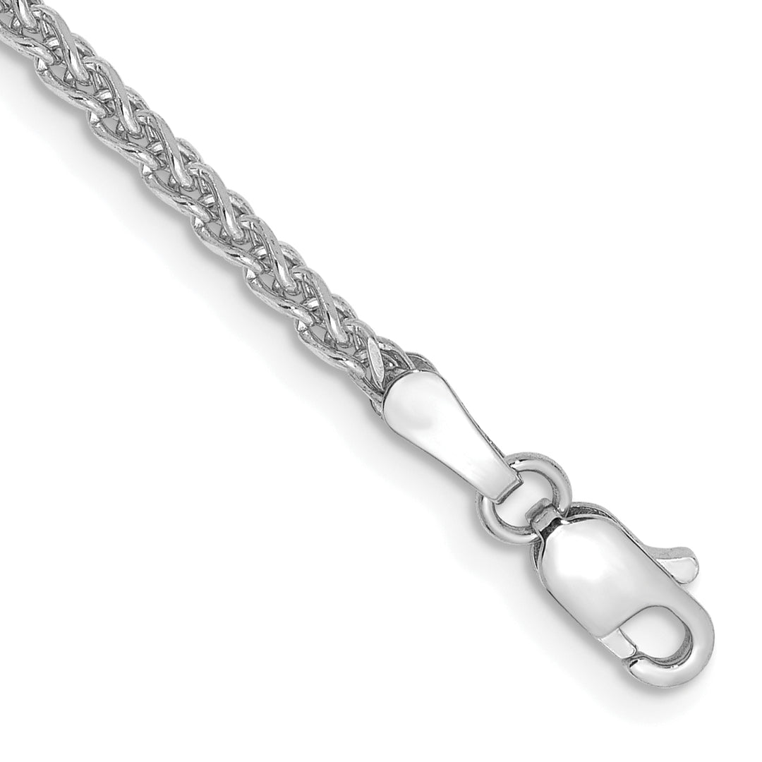 14k White Gold 2.1mm D/C Spiga Chain