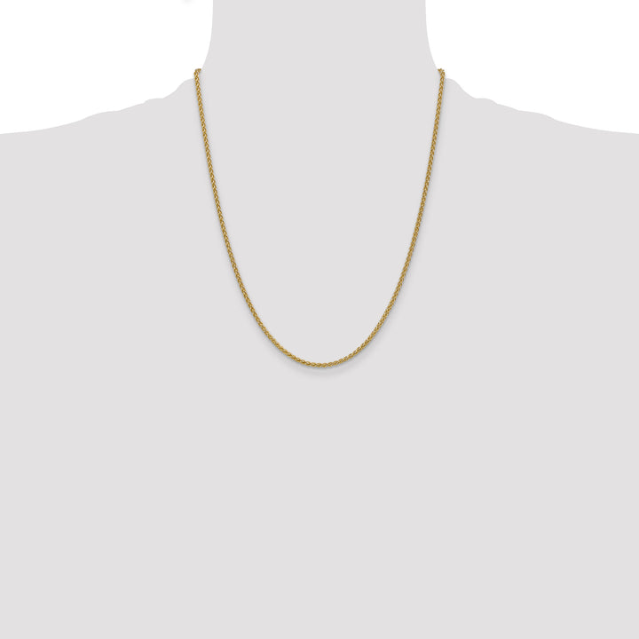 14k 2.1mm Spiga Chain