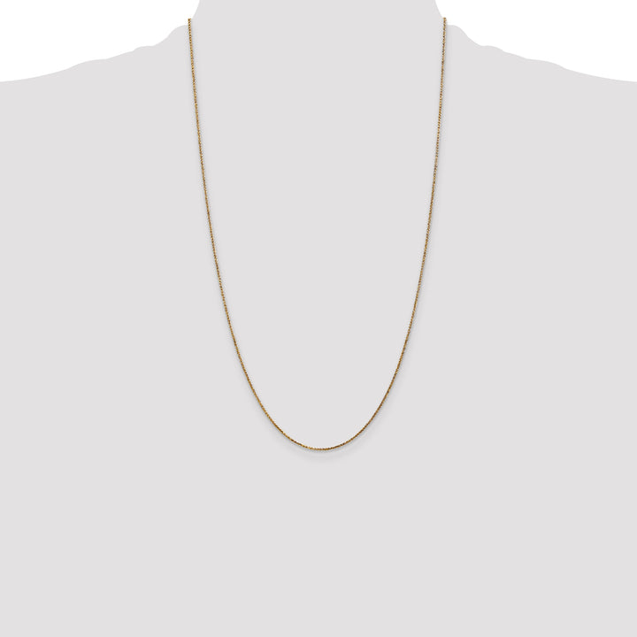 14k 1.05mm D/C Spiga with Spring Ring Clasp Chain