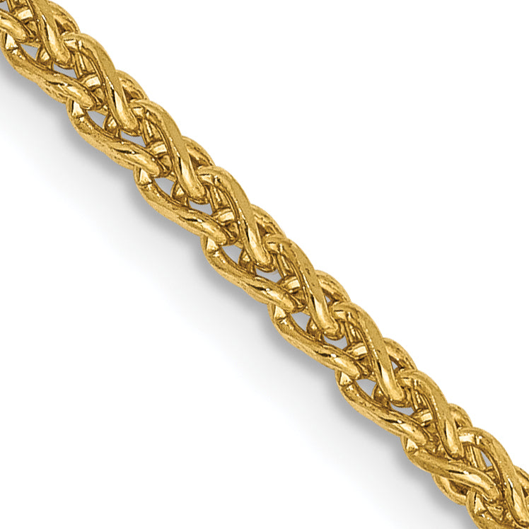 14k 2.1mm D/C Spiga Chain