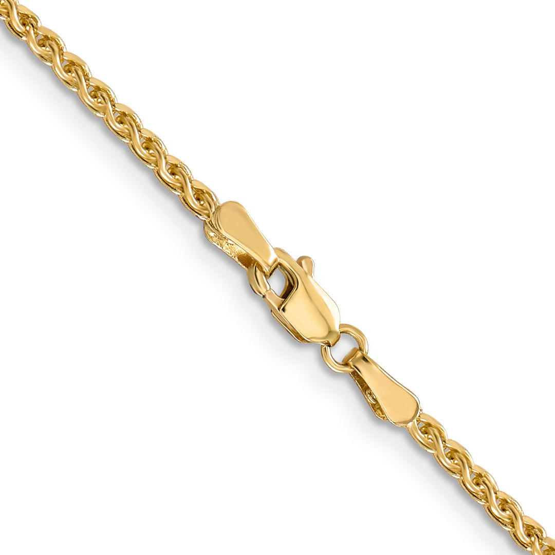 14k 2.1mm D/C Spiga Chain
