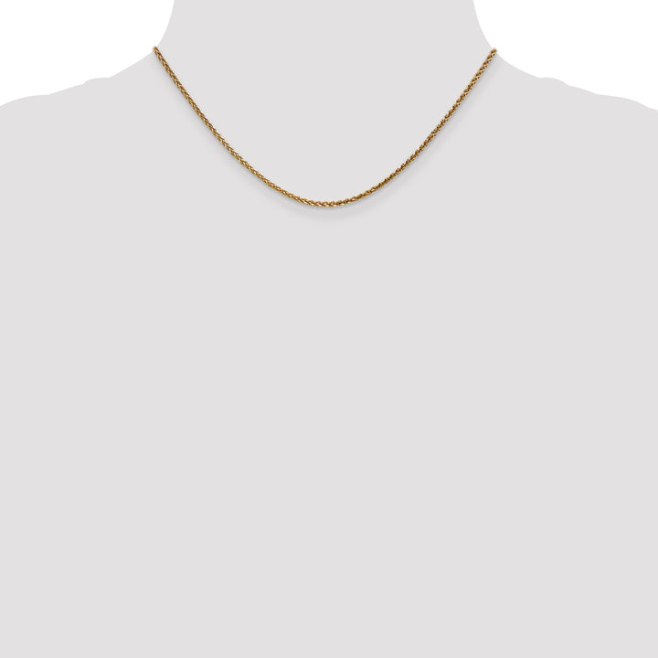 14k 2.1mm D/C Spiga Chain