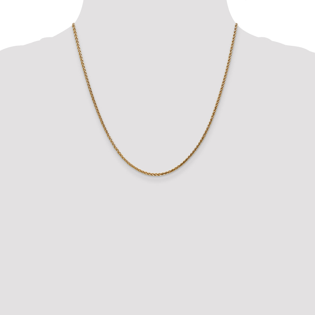 14k 2.1mm D/C Spiga Chain