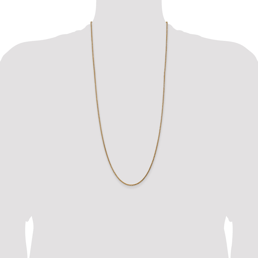 14k 2.1mm D/C Spiga Chain