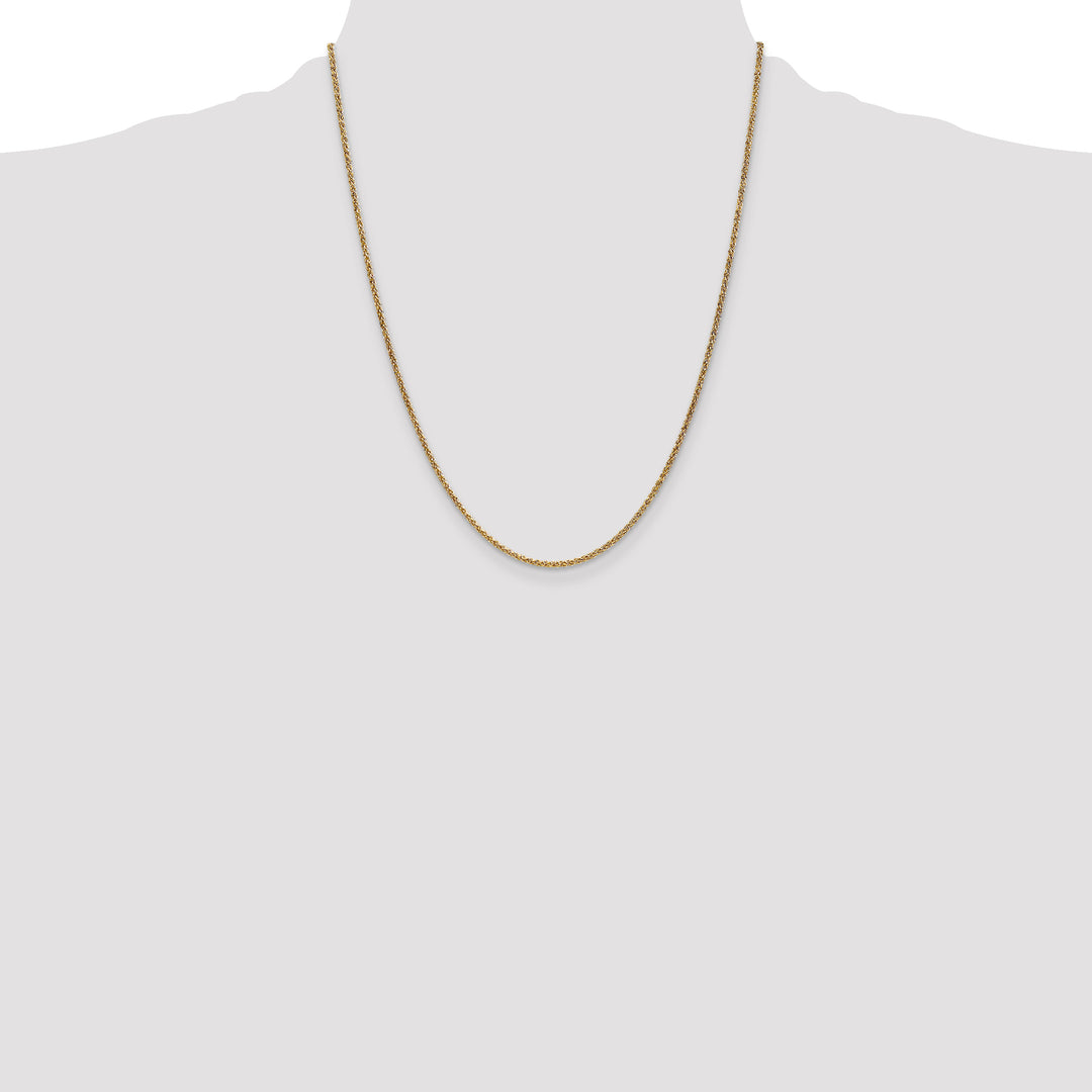 14k 1.7mm Spiga Chain