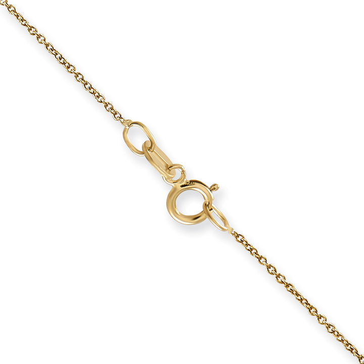 14k .75mm Round Open Link Cable Chain