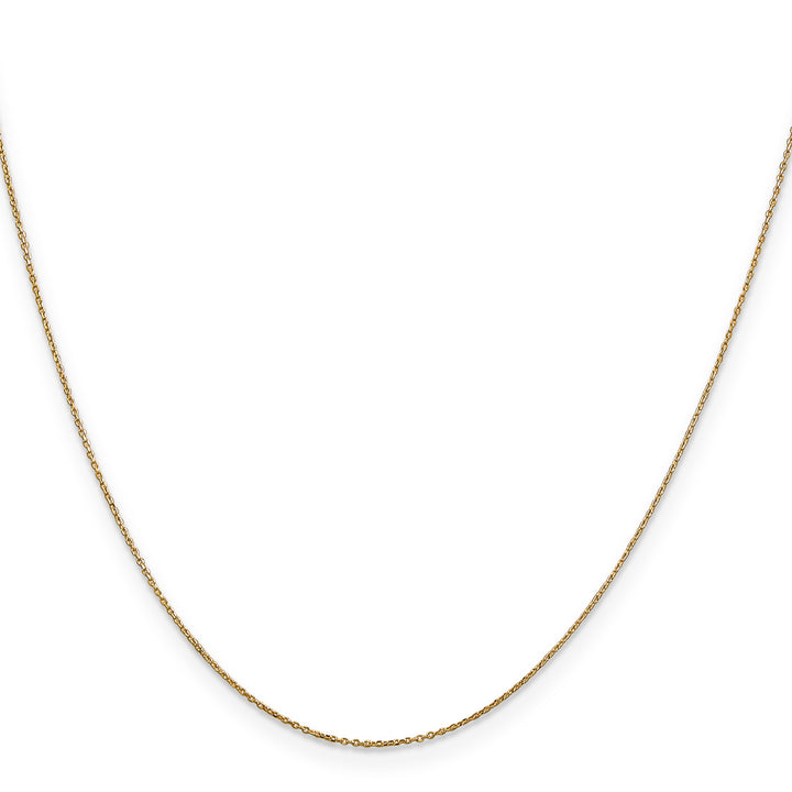 14k .6mm D/C Round Open Link Cable Chain
