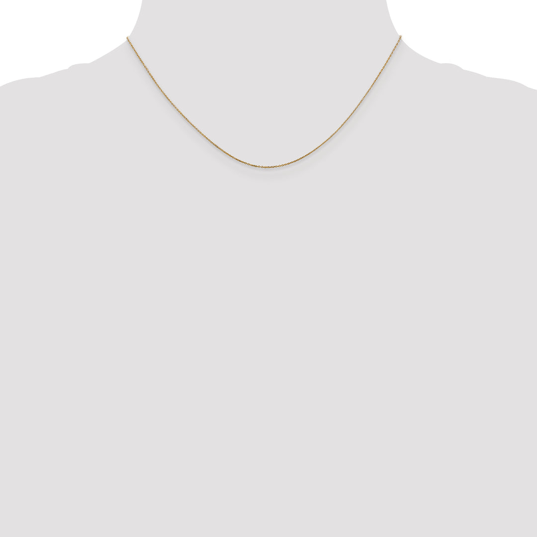 14k .6mm D/C Round Open Link Cable Chain